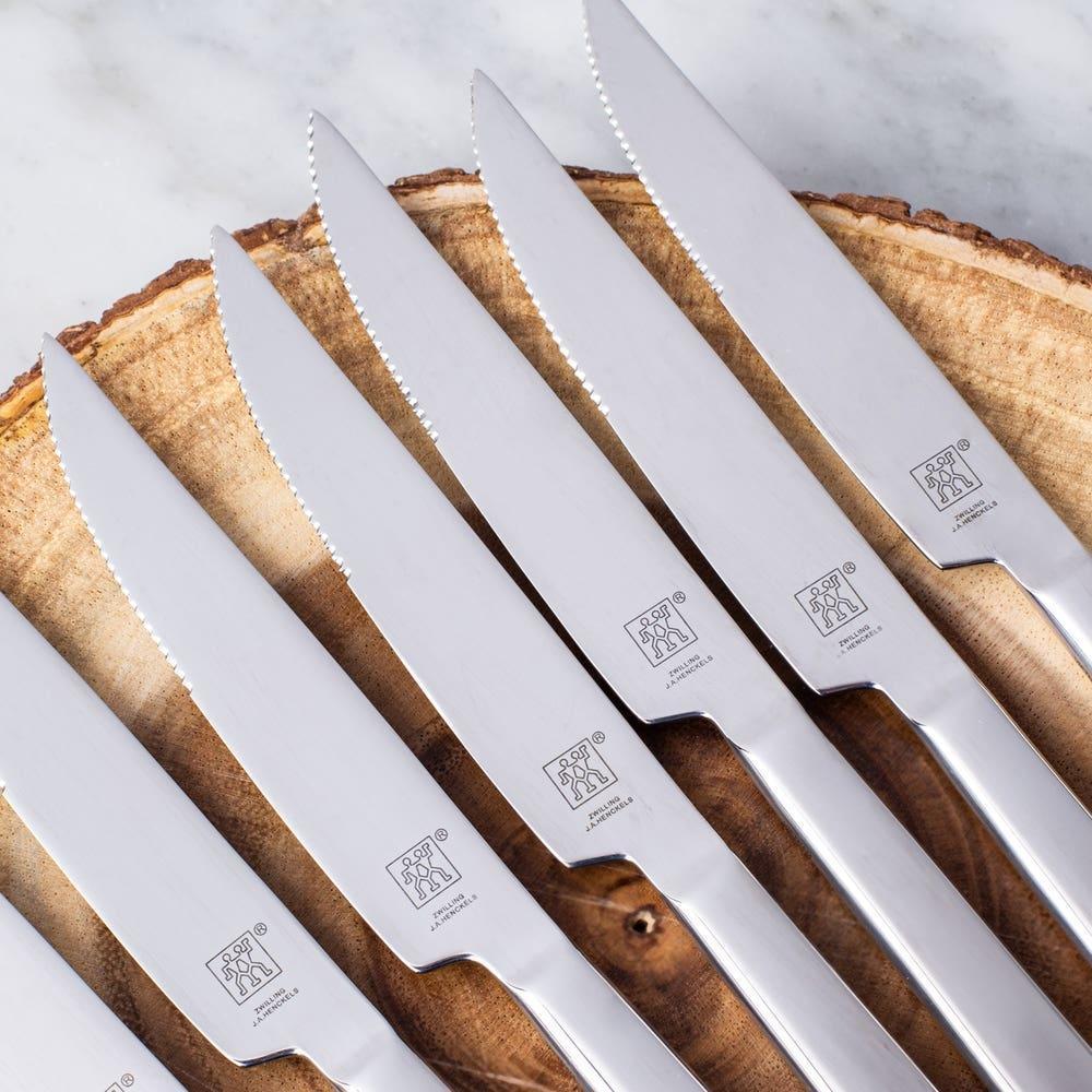 Zwilling - Tradition 7 PC Stainless Steel Knife Block Set with Bonus Steak Knives- 38662-007