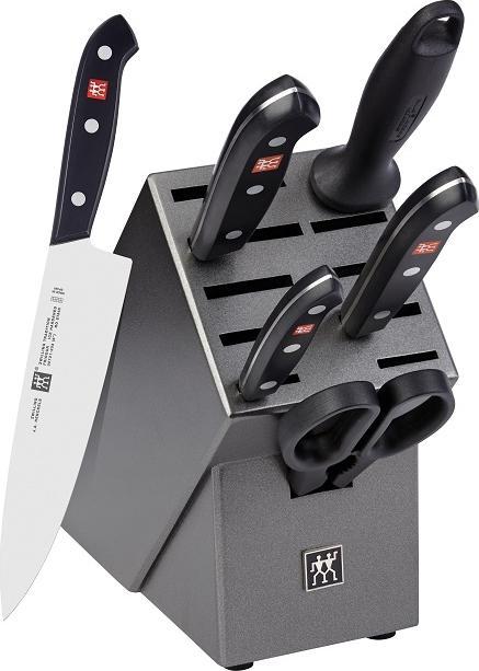 Zwilling - Tradition 7 PC Stainless Steel Knife Block Set with Bonus Steak Knives- 38662-007