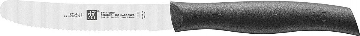 Zwilling -Twin Grip 4.5" Stainless Steel Black Utility Knife - 38725-122