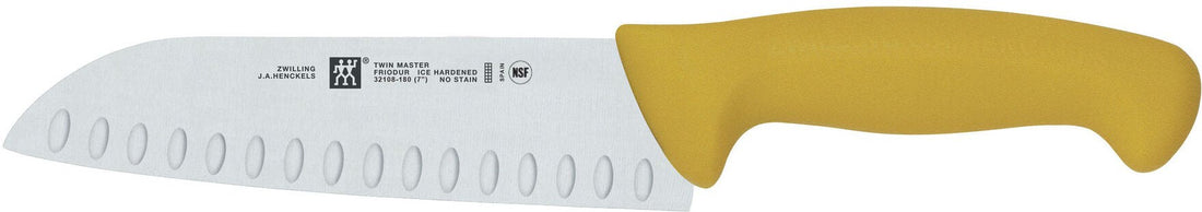 Zwilling - Twin Master 7" Stainless Steel Santoku Knife with Granton Blade - 32108-180
