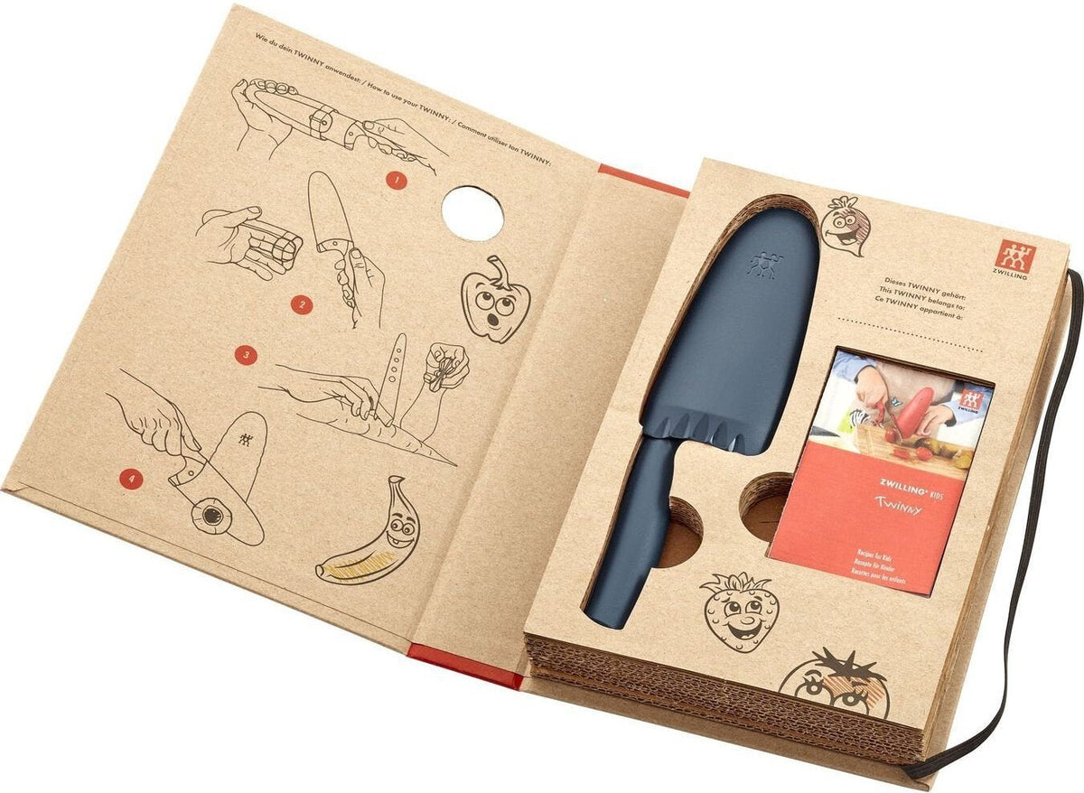 Zwilling - Twinny 4" Stainless Steel Blue Kids Chef's Knife - 36540-101