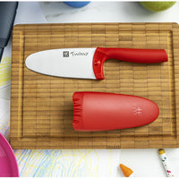 Zwilling - Twinny 4" Stainless Steel Red Kids Chef's Knife - 36550-101