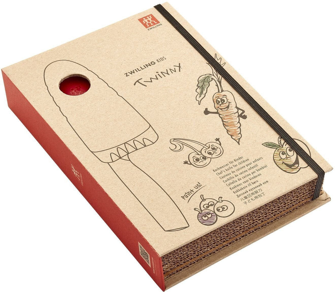 Zwilling - Twinny 4" Stainless Steel Red Kids Chef's Knife - 36550-101