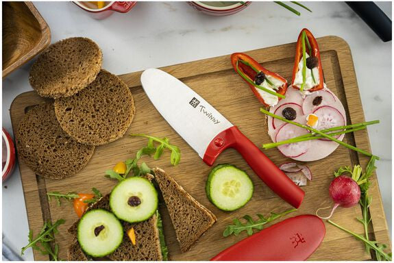 Zwilling - Twinny 4" Stainless Steel Red Kids Chef's Knife - 36550-101