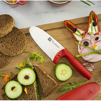Zwilling - Twinny 4" Stainless Steel Red Kids Chef's Knife - 36550-101