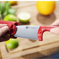 Zwilling - Twinny 4" Stainless Steel Red Kids Chef's Knife - 36550-101