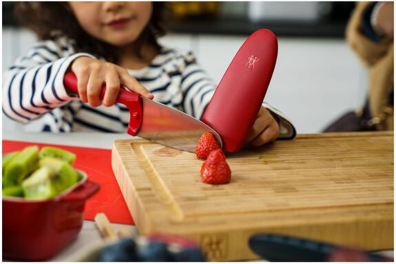 Zwilling - Twinny 4" Stainless Steel Red Kids Chef's Knife - 36550-101
