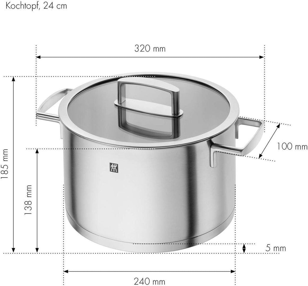 Zwilling - Vitality 10 PC Stainless Steel Cookware Set - 66460-009