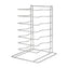 Omcan  - 7 Slot Pizza Pan Rack, Pack of 6 - 81117