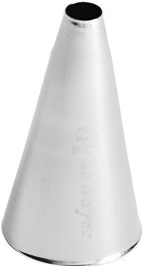 de Buyer - 0.6 Cm Stainless Steel Plain Pastry Nozzle - 2111.06N