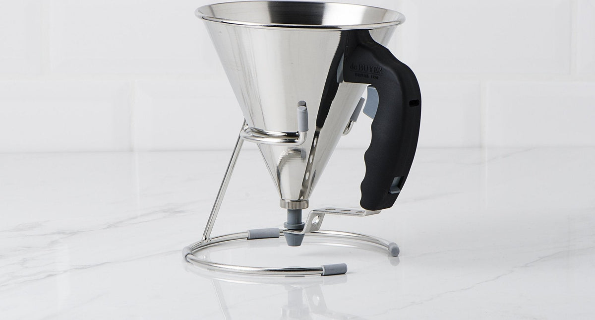 de Buyer - 0.8 L Stainless Steel Mini Piston Funnel - 77335300