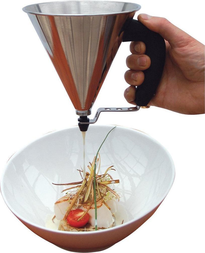 de Buyer - 0.8 L Stainless Steel Mini Piston Funnel - 77335300