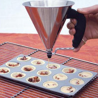 de Buyer - 0.8 L Stainless Steel Mini Piston Funnel - 77335300