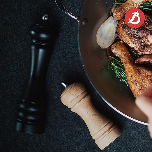 de Buyer - 10" Matte Black Marlux Java Salt Mill with Stainless Steel Mechanism - S349.250404 - DISCONTINUED