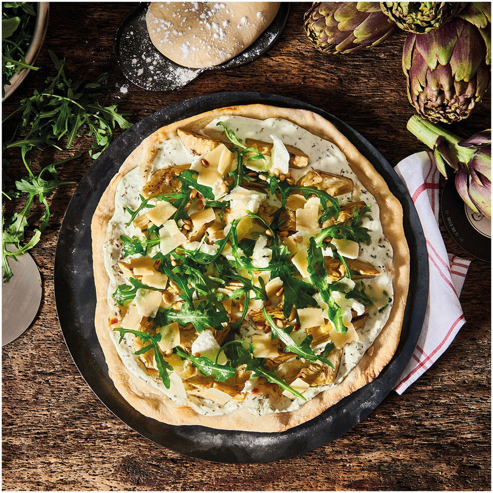 de Buyer - 11" Round Steel Pizza Tray - 5350.28