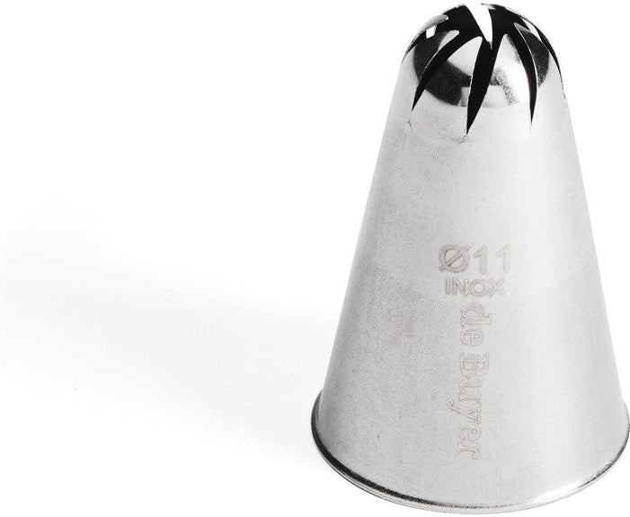 de Buyer - 1.1 Cm Stainless Steel Rose Pastry Nozzle - 2129.11N