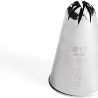 de Buyer - 1.1 Cm Stainless Steel Rose Pastry Nozzle - 2129.11N