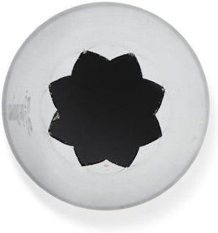 de Buyer - 2.1 cm Stainless Steel Star Pastry Nozzle (#E8) - 2112.21N