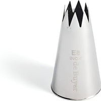 de Buyer - 2.1 cm Stainless Steel Star Pastry Nozzle (#E8) - 2112.21N
