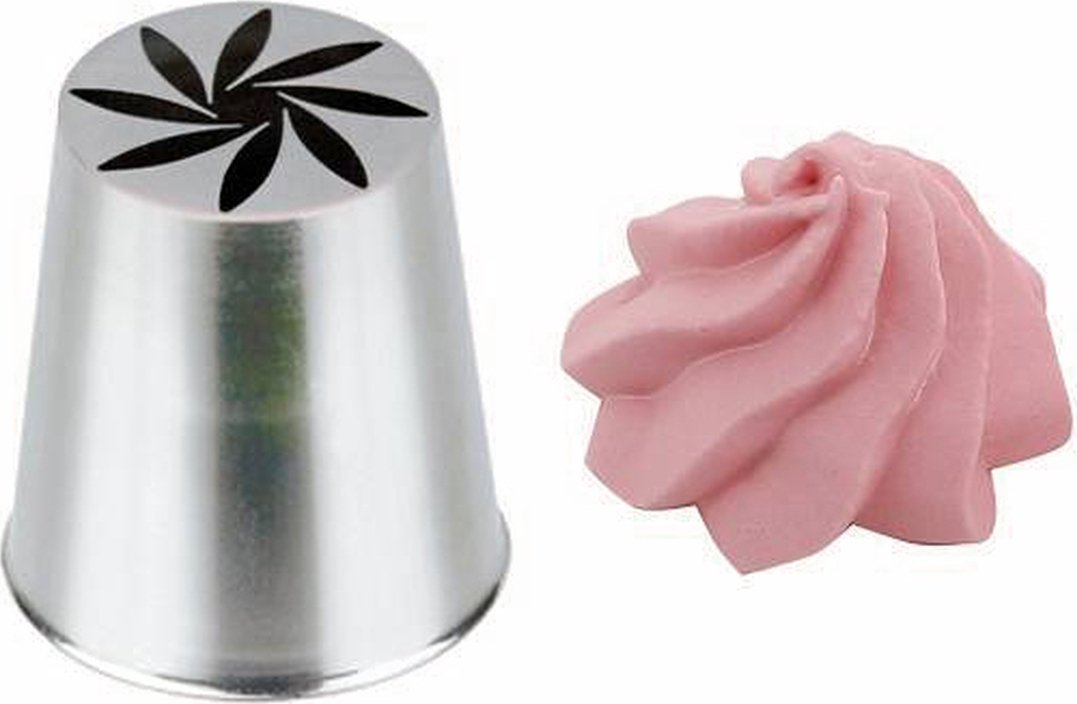 de Buyer - 2.6" Stainless Steel Russian Pastry Nozzle No. 257 - 2120.07