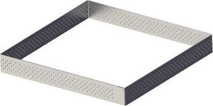 de Buyer - 2.8" Stainless Steel Square Mini Perforated Tart - 3099.19