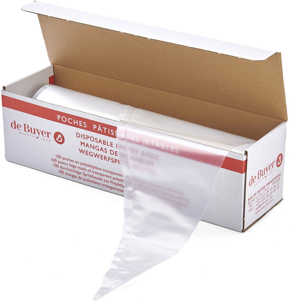 de Buyer - 40 Cm Polyethylene Pastry Bags (Roll Of 100) - 4348.40N
