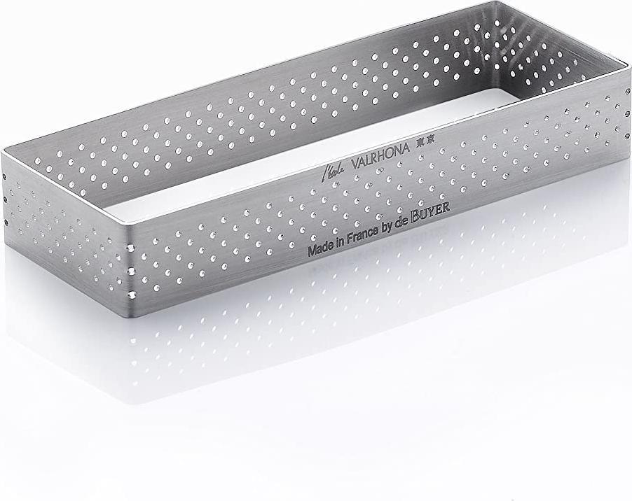 de Buyer - 4.7" x 1.6" Rectangular Mini Perforated Tart - 3099.30
