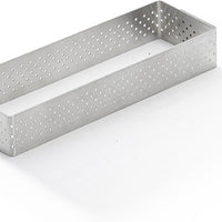 de Buyer - 4.7" x 1.6" Rectangular Mini Perforated Tart - 3099.30