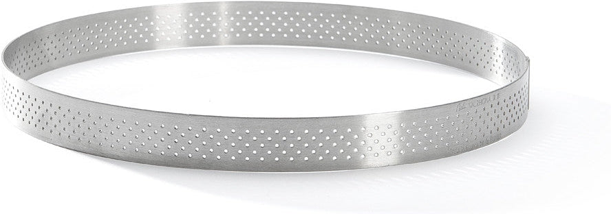 de Buyer - 8" Stainless Steel Perforated Tart Ring - 3099.08