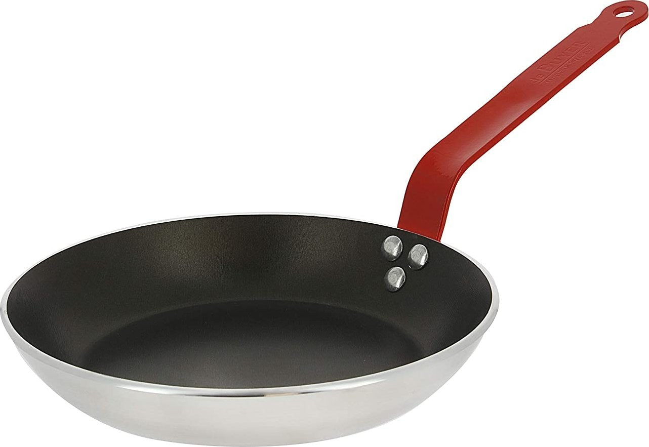 de Buyer - Choc 11" Red Handle Non-Stick Fry Pan (28 cm) - 8050.28