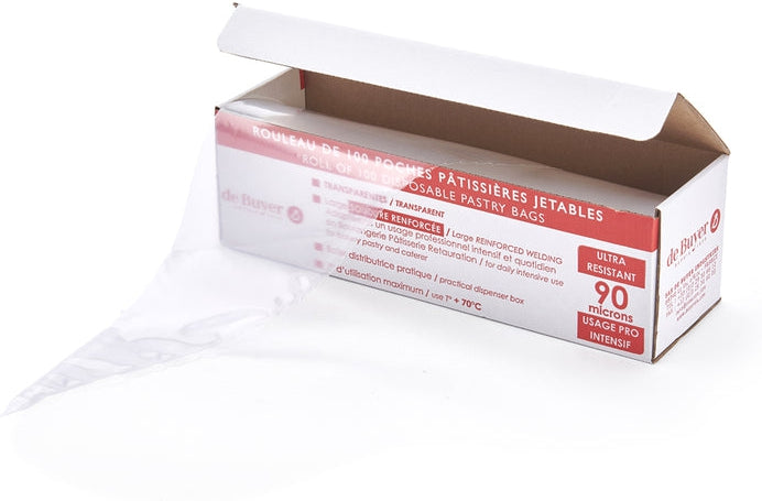de Buyer - Disposable Polyethylene Pastry Bags (Roll Of 20) - 4348.02