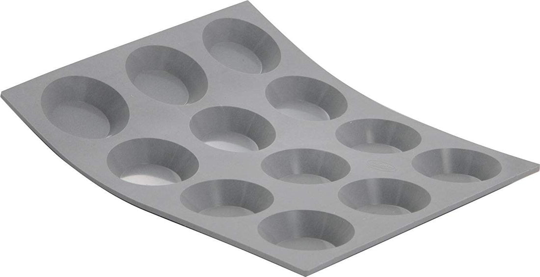 de Buyer - Elastomoule 12 Silicone Mini-Tartlet Mold - 1853.21D