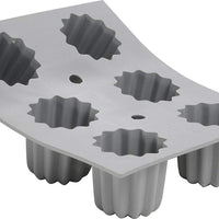 de Buyer - Elastomoule Bordelais 6 Silicone Fluted Cake Mold - 1834.21D