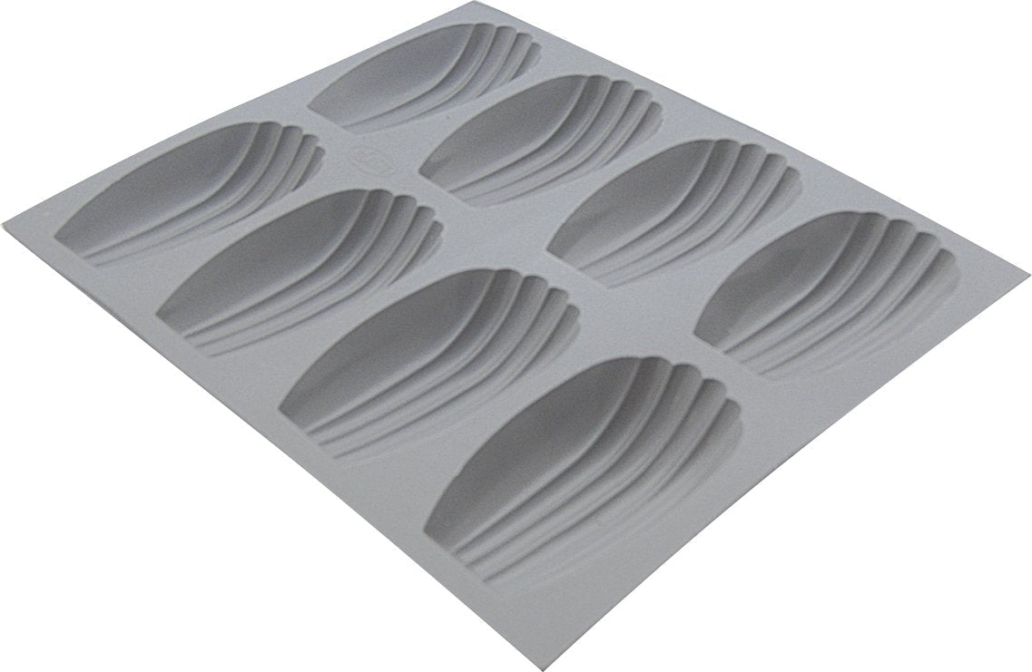 de Buyer - Elastomoule Madeleine Silicone 8 Baking Mold - 1832.21D