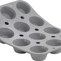 de Buyer - Elastomoule Pomponnette Silicone Round 12 Muffins Mold - 1862.21