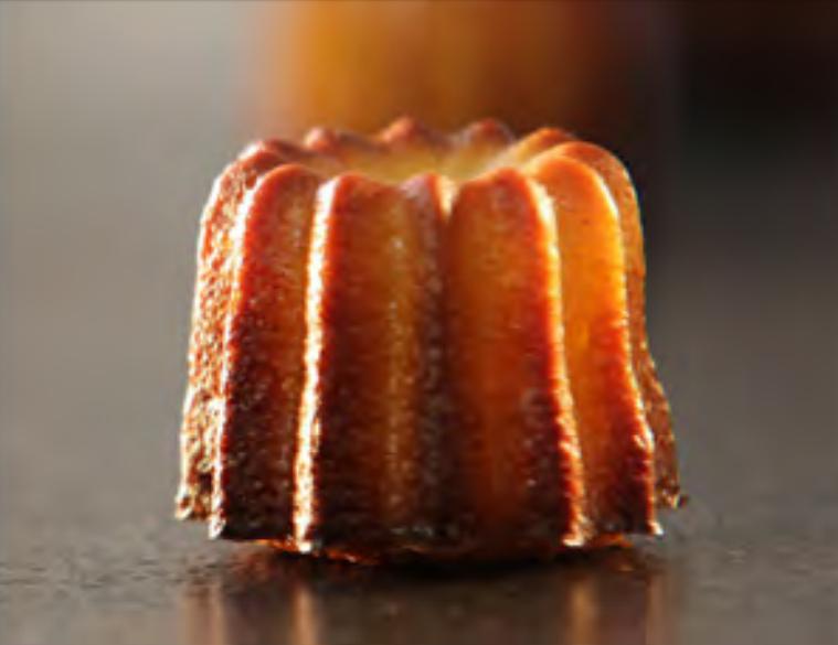 de Buyer - Elastomoule Silicone 20 Mini-Bordelais Fluted Cake Mold - 1856.21D