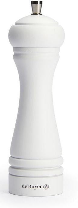 de Buyer - JAVA 7" Matte White Wood Pepper Mill - P246.180303 - DISCONTINUED