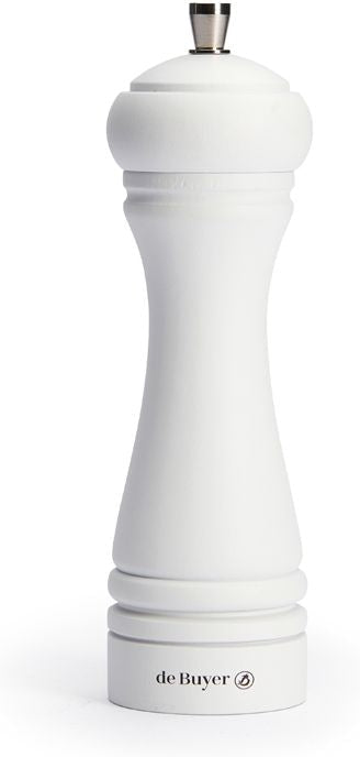 de Buyer - JAVA 7" Matte White Wood Salt Mill - S346.180303