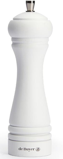 de Buyer - JAVA 8.27" Matte White Wood Salt Mill - S347.210303