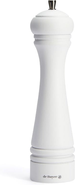 de Buyer - JAVA 9.84" Matte White Wood Pepper Mill - P249.250303 - DISCONTINUED