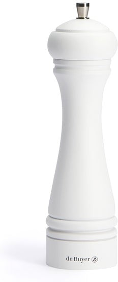 de Buyer - JAVA 9.84" Matte White Wood Salt Mill - S349.250303 - DISCONTINUED