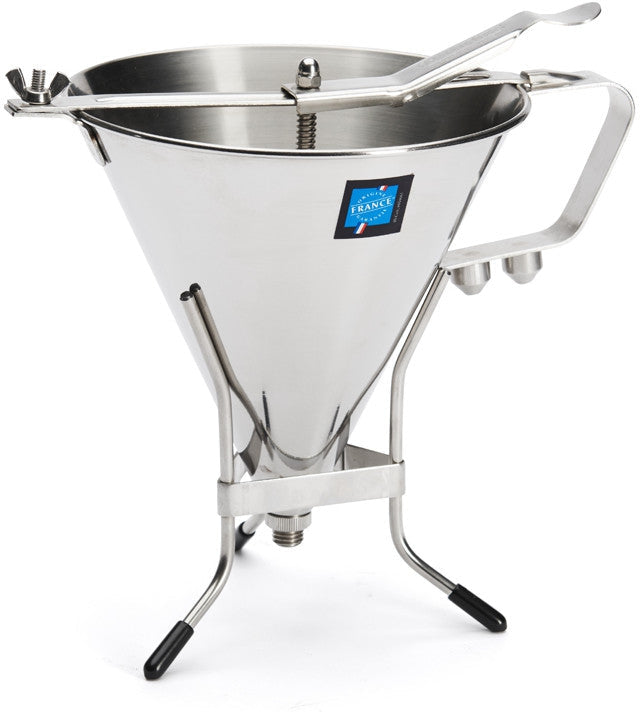 de Buyer - Kwik Pro 1.9 L Stainless Steel Automatic Piston Funnel - 3354.02