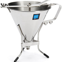 de Buyer - Kwik Pro 1.9 L Stainless Steel Automatic Piston Funnel - 3354.02