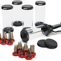 de Buyer - Le Tube Pro Automatic Pastry Dispenser and Accessories- 3358.02