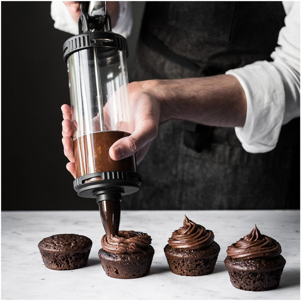 de Buyer - Le Tube Pro Automatic Pastry Dispenser and Accessories- 3358.02