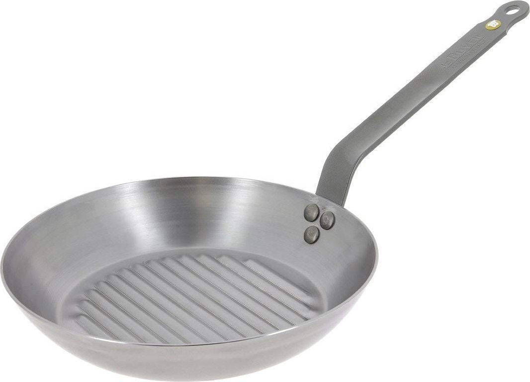 de Buyer - Mineral B 10" Steel Grill Pan (26 cm) - 5613.26