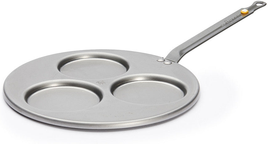 de Buyer - Mineral B 10.5" Triple Blini Pan (27 cm) - 5612.03