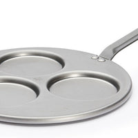 de Buyer - Mineral B 10.5" Triple Blini Pan (27 cm) - 5612.03