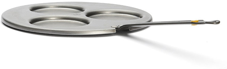 de Buyer - Mineral B 10.5" Triple Blini Pan (27 cm) - 5612.03