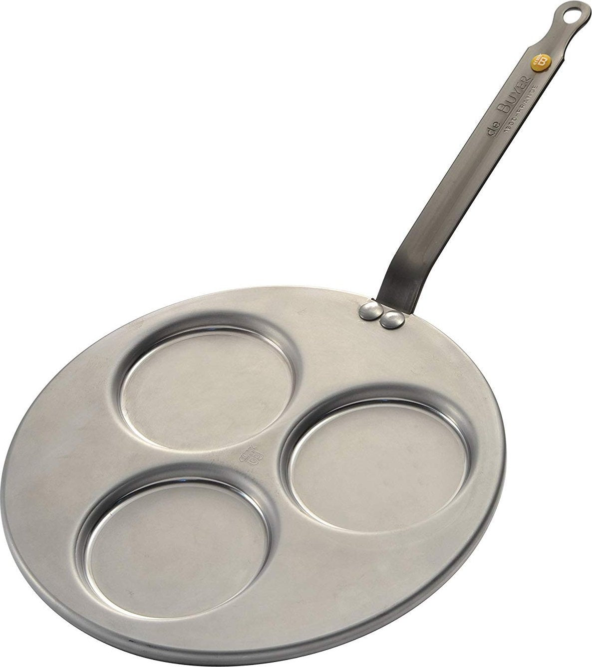 de Buyer - Mineral B 10.5" Triple Blini Pan (27 cm) - 5612.03